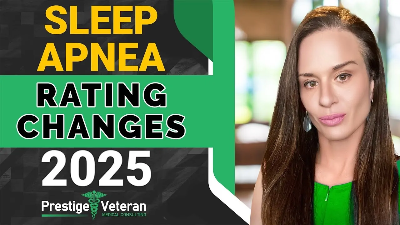 sleep apnea rating changes effective date